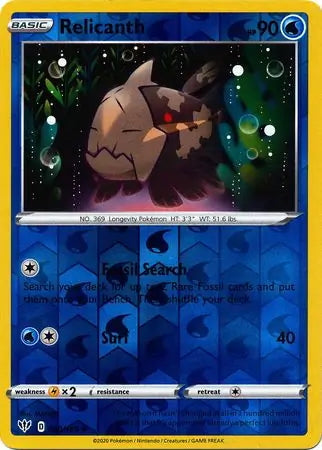 Darkness Ablaze Relicanth #40/189 reverse holo